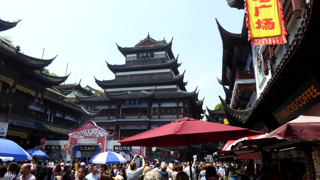 Nachempfundene Architektur der Qing-Dynastie