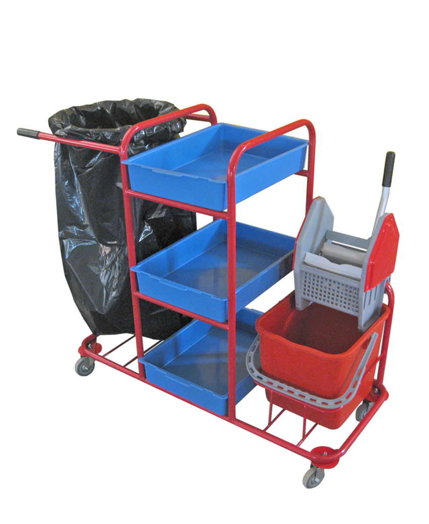 Καρότσι μεταφοράς Combi με Κουβά και πρέσα