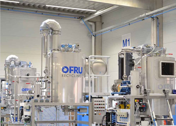 OFRU Recycling - solvent recovery and solvent recycling by means of  distillation with evaporator