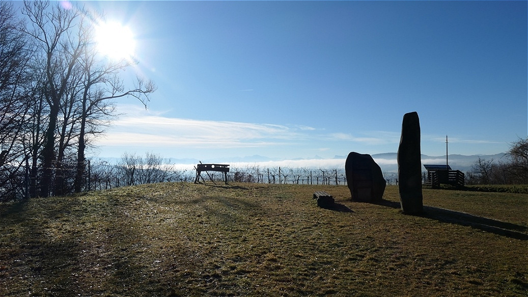 Burgstall am 18. Dezember 2020