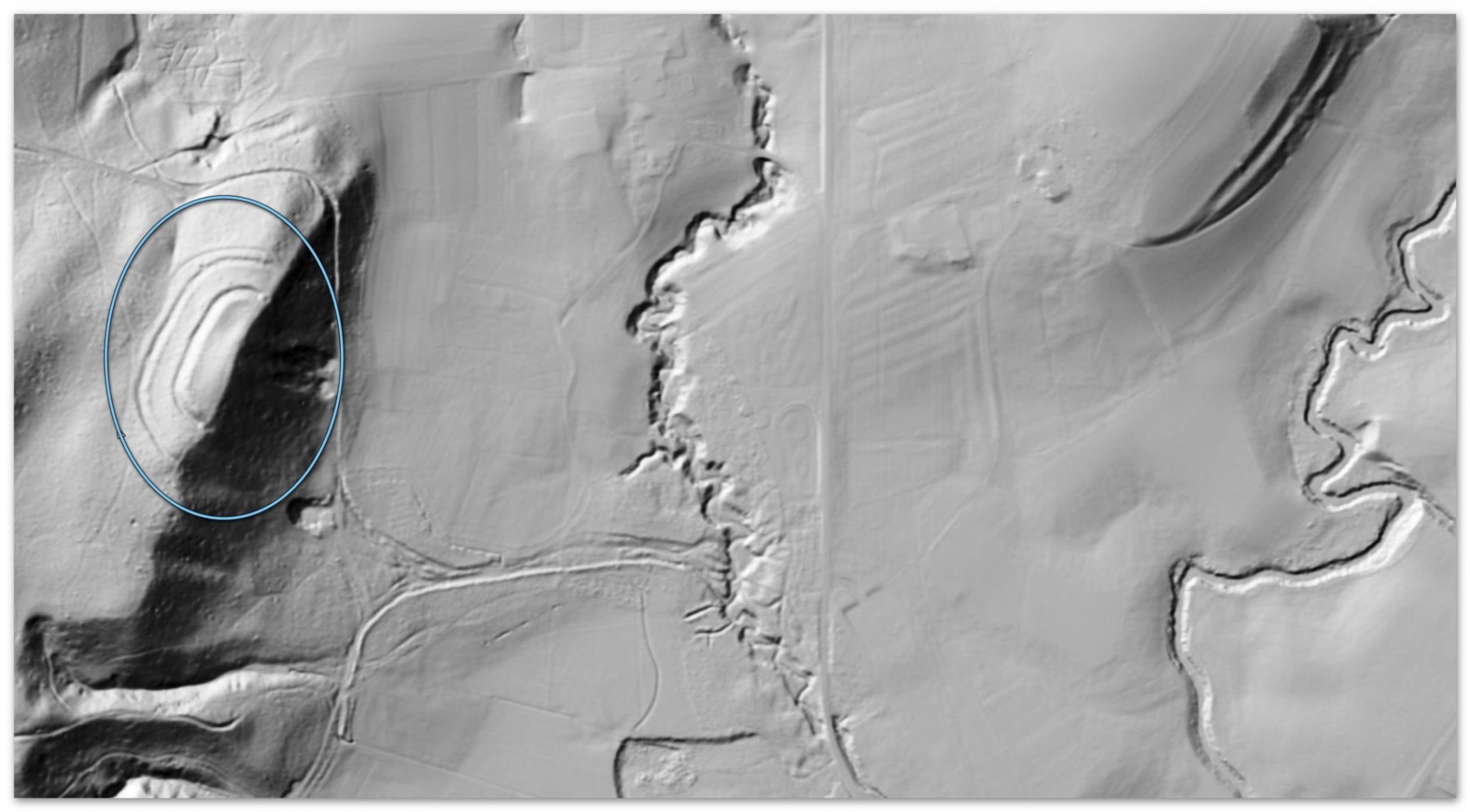 LIDAR-Aufnahme der Doppelwallanlage