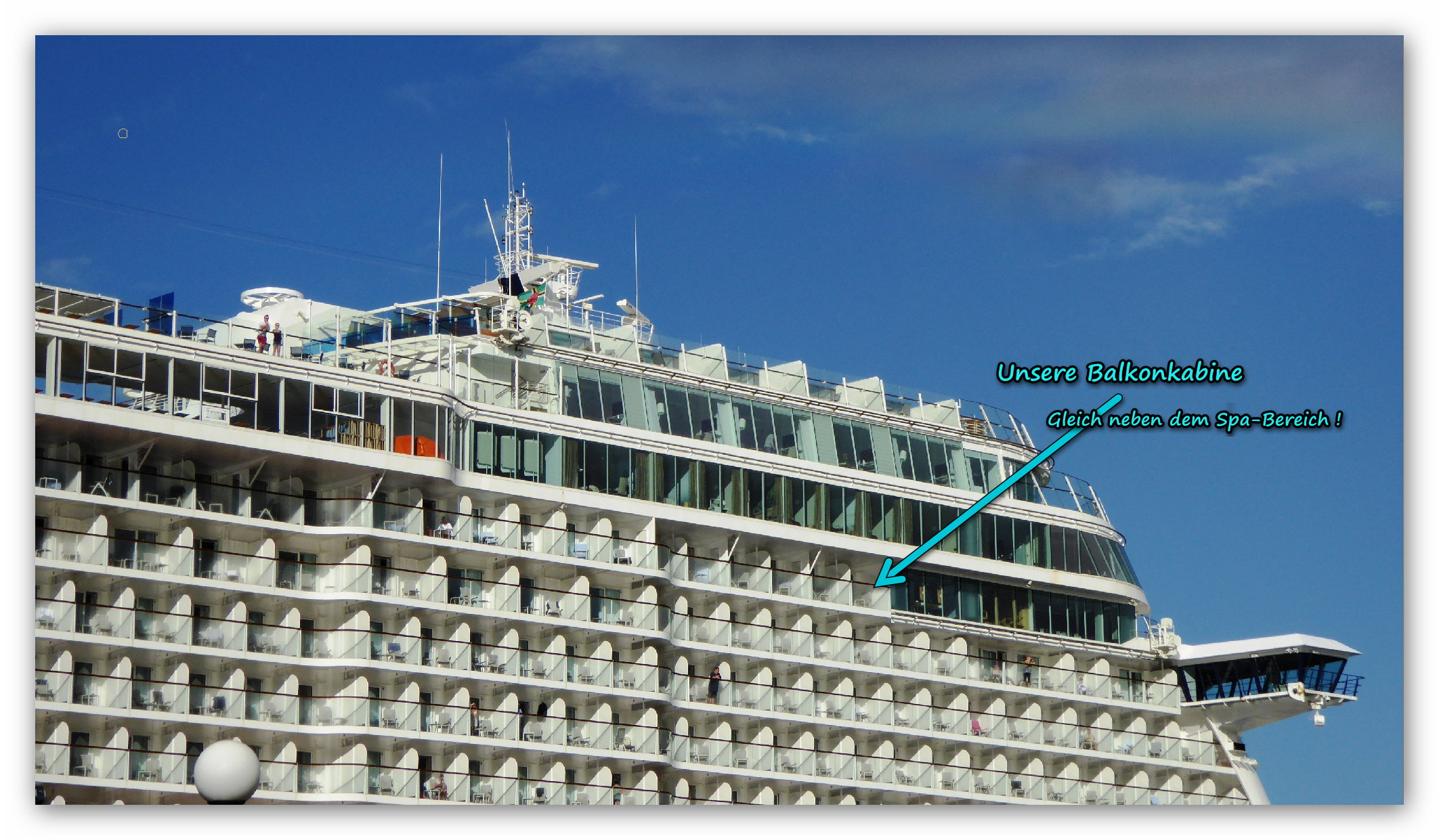 Unser Zuhause während der Kreuzfahrt