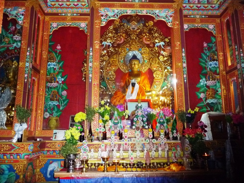 Altar in einem buddhistischen Tempel