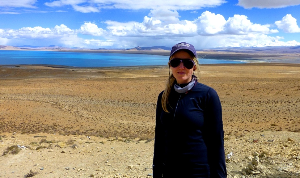 Mitten in der Steppe der Yukmo Tso See