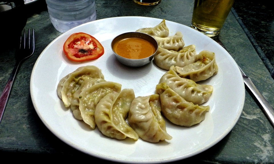 "Momos" - füllte Teigtaschen
mit Fleisch oder Gemüse