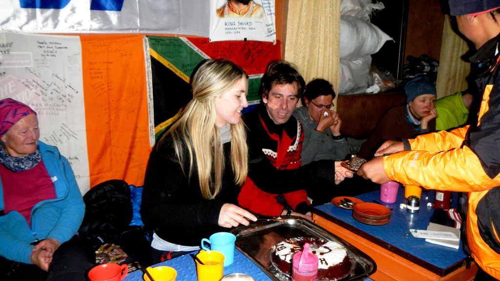 Geburtstagsfeier in 5207 m Höhe - Gorak Shep