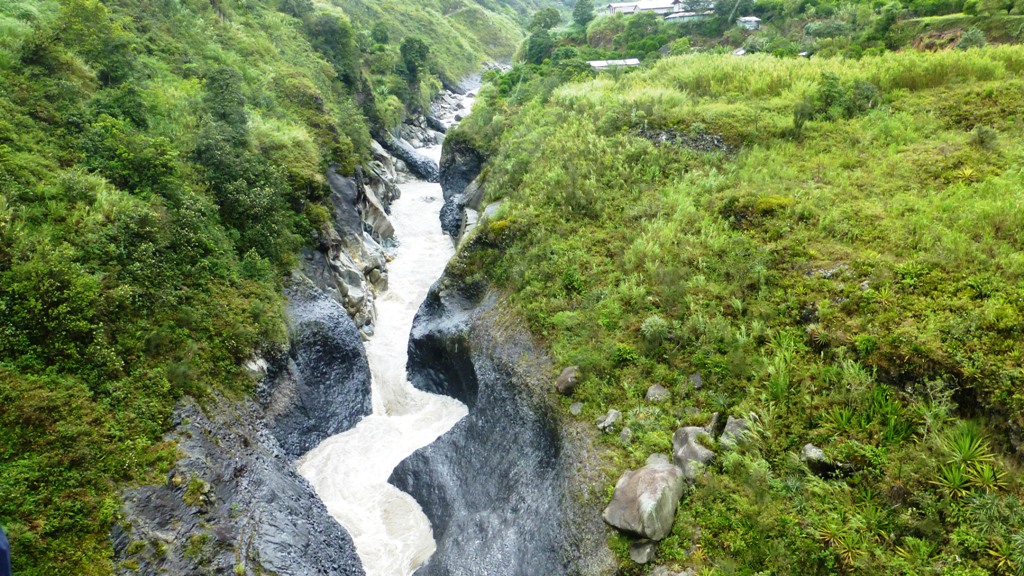 Ausgewaschene Felsschlucht