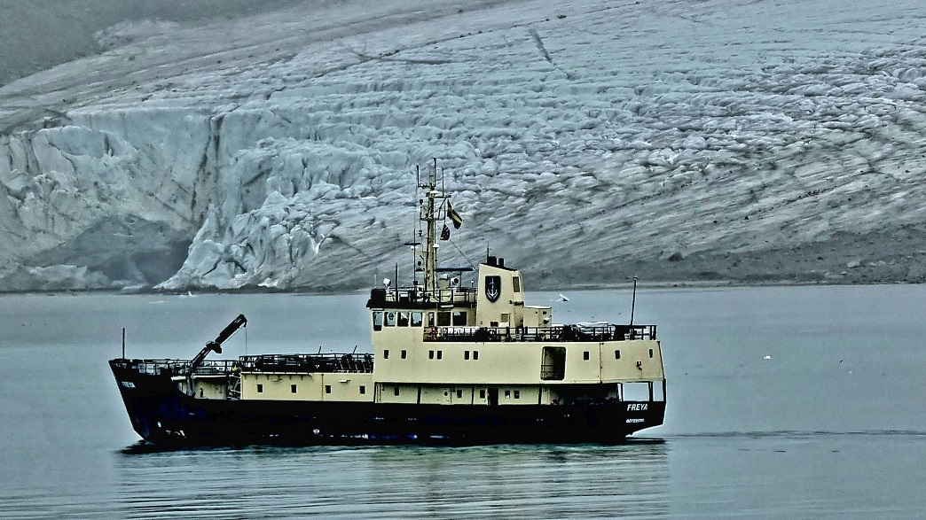 Hier schieben sich die Gletscher noch bis ins Wasser