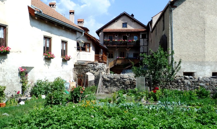 Gemüsegarten im Inneren der Stadt